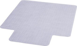 3'x4' Rectangle With Lip Solid Office Chair Mat Clear - Emma and Oliver