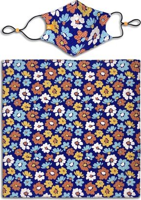 ConStruct x Best Friends Unisex Flower Curved Mask and Bandana Set