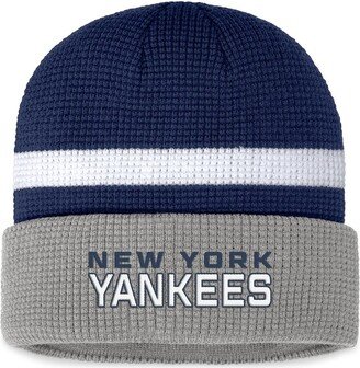 Men's Branded Navy New York Yankees Waffle Cuffed Knit Hat