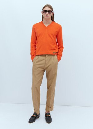 Cashmere Sweater - Man Knitwear Orange S