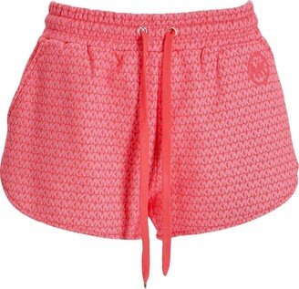 Monogram-Print Drawstring Shorts