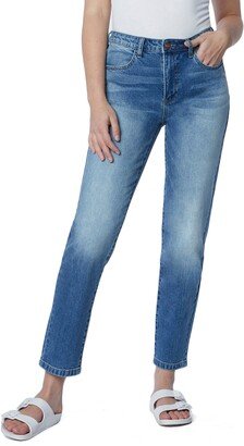 HINT OF BLU High Waist Relaxed Crop Straight Leg Jeans