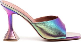 Lupita 80mm iridescent mules