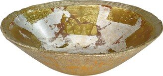 Olivier Decorative Bowl in Distressed Gold by Lucas McKearn