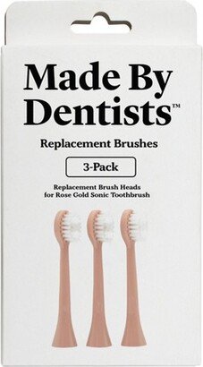 Made by Dentists Sonic Adult Toothbrush Refills - Rose Gold - 3ct