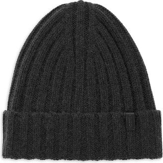 Ribbed Merino Wool & Cashmere Beanie