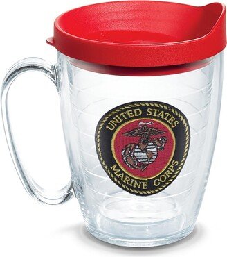 Tervis Marines Logo Made in Usa Double Walled Insulated Tumbler Travel Cup Keeps Drinks Cold & Hot, 16oz Mug, Classic
