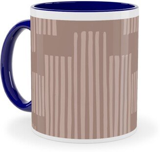 Mugs: Step Into It - Dusty Rose Ceramic Mug, Blue, 11Oz, Pink