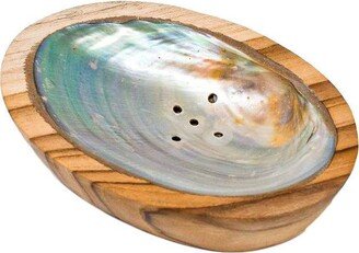 Poppy & Sage Teak Shell Soap Dish-AA