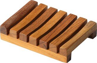 Sudsy Soap Dish, Genuine Teak Wood