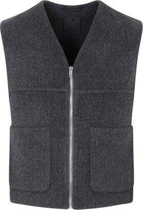 V-Neck Zipped Waistcoat