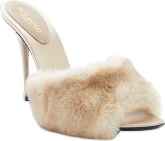 Gippy Faux Fur Slide Sandal