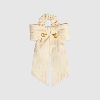 Horsebit scrunchie with bow