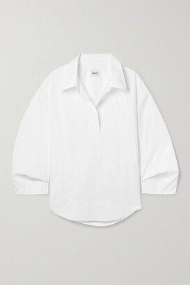 Melan Cotton-poplin Shirt - White