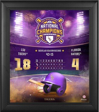 Fanatics Authentic Lsu Tigers 2023 College World Series Champions Framed 15