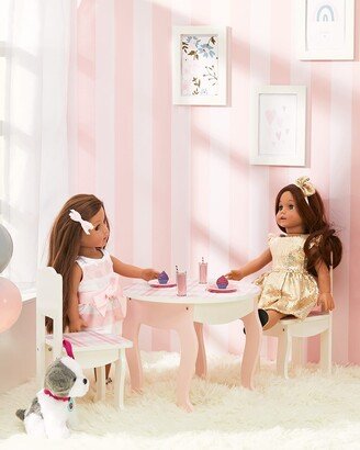 Girl's Sophia Aurora Princess Plaid Table Set