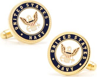 Enamel Us Navy Cufflinks