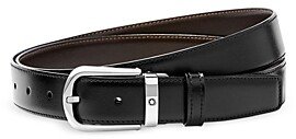 Men's Horseshoe Stainless Steel Reversible Leather Belt
