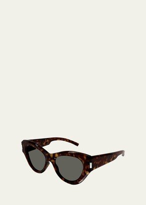 Thick Acetate Cat-Eye Sunglasses