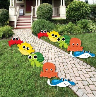 Big Dot Of Happiness Under the Sea Critters - Lawn Decor - Outdoor Party Yard Decor - 10 Pc