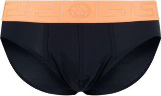 Greek Key stretch-cotton briefs