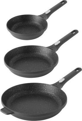 Gem 3Pc Non-stick Cookware Graduated Fry Pans Set