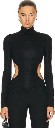 Alida String Bodysuit in Black