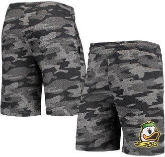 Men's Concepts Sport Charcoal, Gray Oregon Ducks Camo Backup Terry Jam Lounge Shorts - Charcoal, Gray