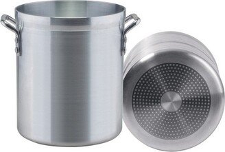 Induction Ready Aluminum Stock Pots with Stainless Steel Bottom - 10 Quart