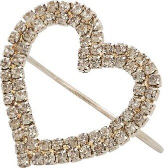 Saro Lifestyle Saro Lifestyle Napkin Rings With Beaded Heart Design (Set of 4), Silver,