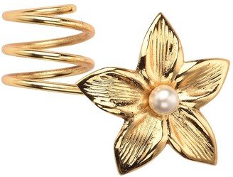 Nomi K Pearl Flower Wrapped Napkin Ring