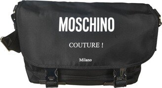 Logo-Printed Buckle Fastened Shoulder Bag