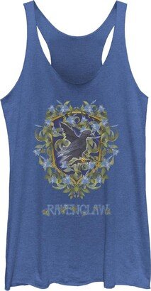 Warner Brothers Harry Potter and The Deathly Hallows Ravenclaw Watercolor Women's Racerback Tank Top