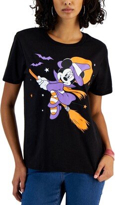 Juniors' Minnie Mouse Halloween Witch Graphic T-Shirt