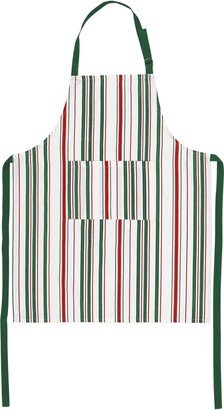 Bohemian Linens Stripe Red/Green Apron