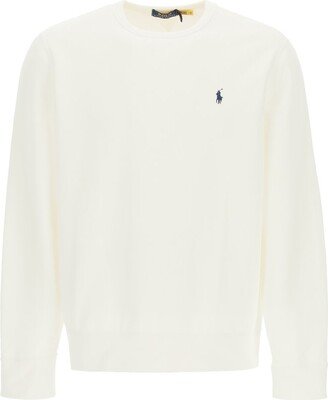 Logo Embroidered Crewneck Sweatshirt-AN