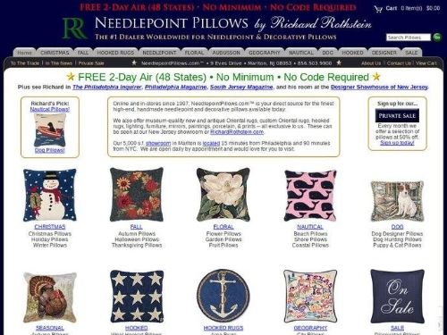 Needlepointpillows.com Promo Codes & Coupons
