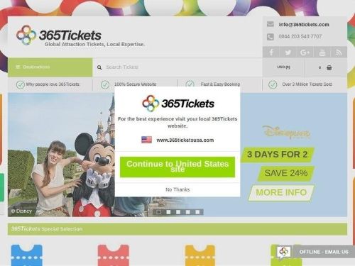 365Tickets Promo Codes & Coupons