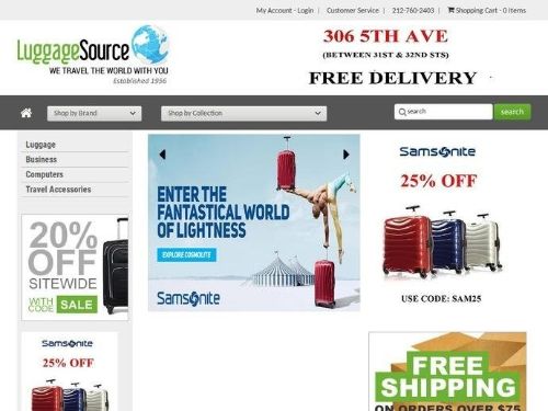 Luggagesource.com Promo Codes & Coupons