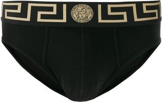 Men's Stretch Black Cotton Briefs