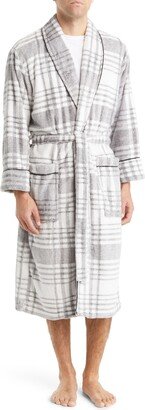 Plaid Fleece Robe-AA