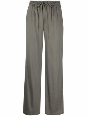 PAULA Drawstring Straight-Leg Trousers