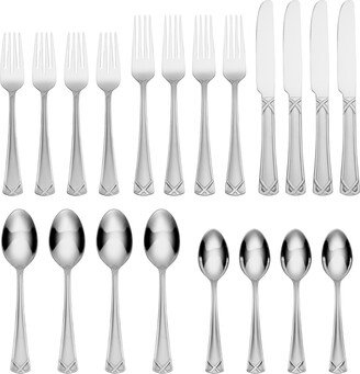 Evansville Frosted 20 Piece Set, Service for 4