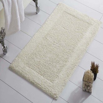 Knightsbridge Naples 220 GSF Non Skid Back Bath Rug 24 x 40 - Ivory