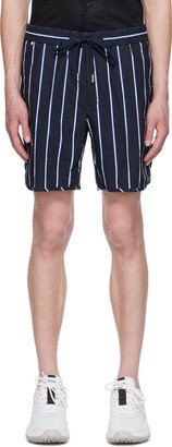 Navy Stripe Shorts-AA