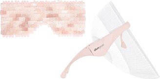 Skingear Led Face Shield & Rose Quartz Eye Mask-AA