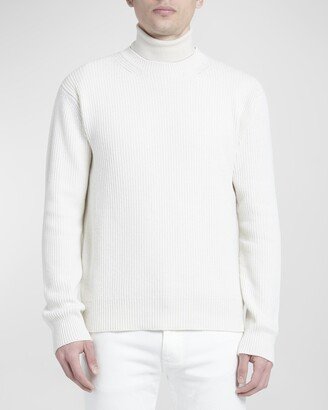 Men's Cashmere Rib Crewneck Sweater