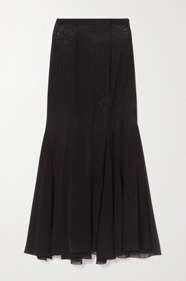 Mesh Maxi Skirt - Black