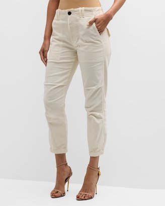 Agni Corduroy Straight Cropped Utility Pants