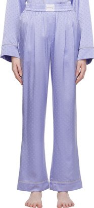 Blue Pleated Pyjama Pants